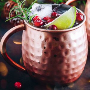 closeup of a tequila Moscow Mule