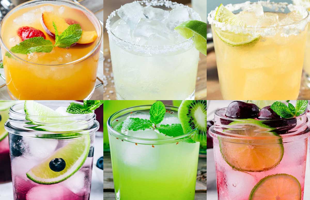 an image collage of cinco de mayo margaritas