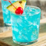blue margarita made with fruity Hawaiian flavors