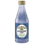 bottle of blueberry simple syrup