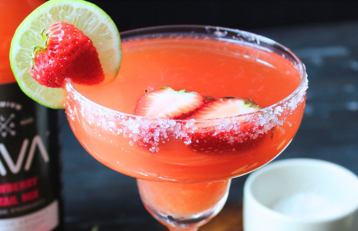 Strawberry Margarita made with Mix