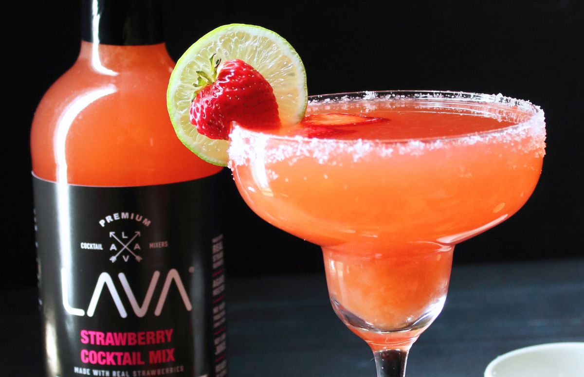 Strawberry Margarita made with Mix